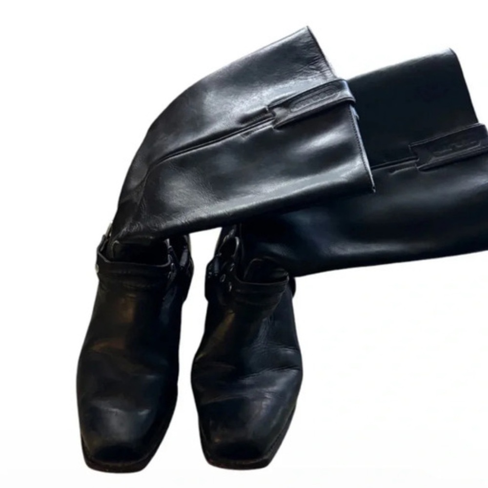 Black Leather Women's Boots